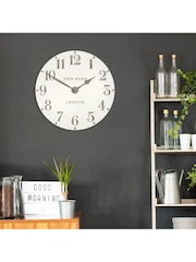 Thomas Kent Clocks Natural 12" Arabic Wall Clock - Image 1 of 3