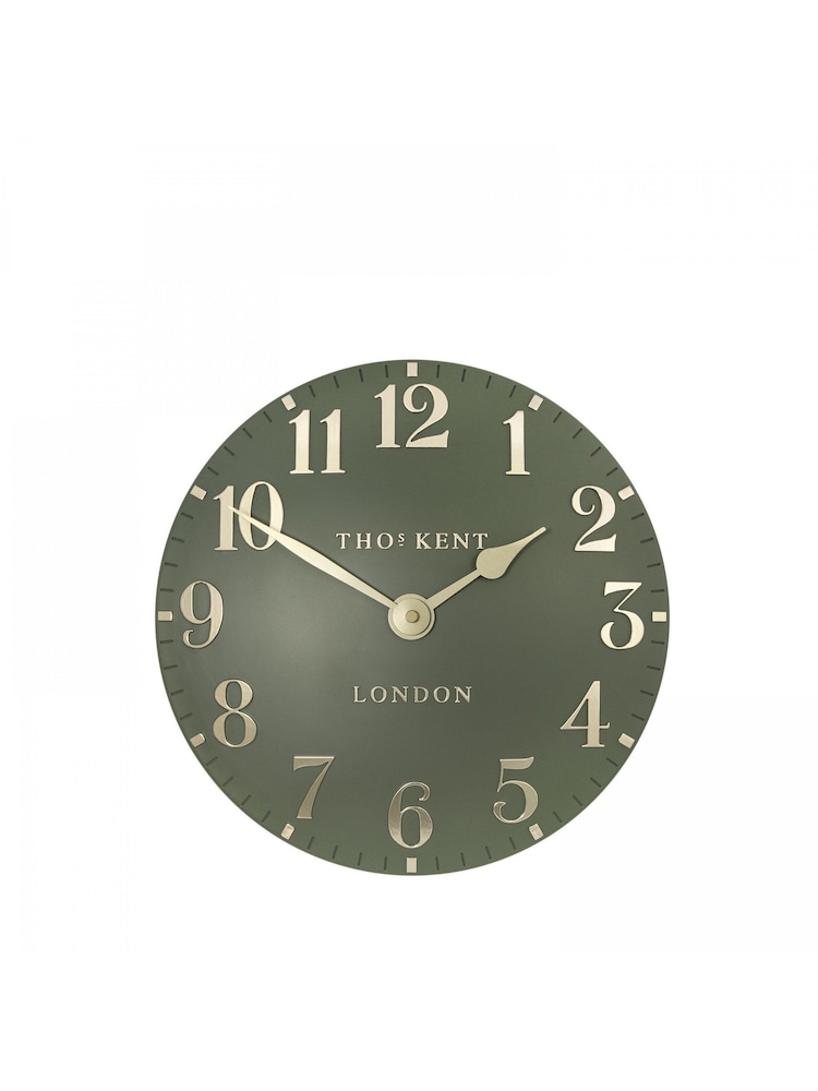 Thomas Kent Clocks Green 12" Arabic Wall Clock - Image 2 of 3