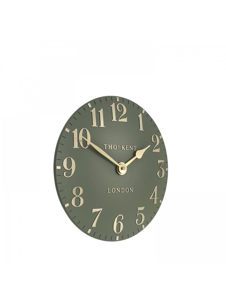 Thomas Kent Clocks Green 12" Arabic Wall Clock - Image 3 of 3