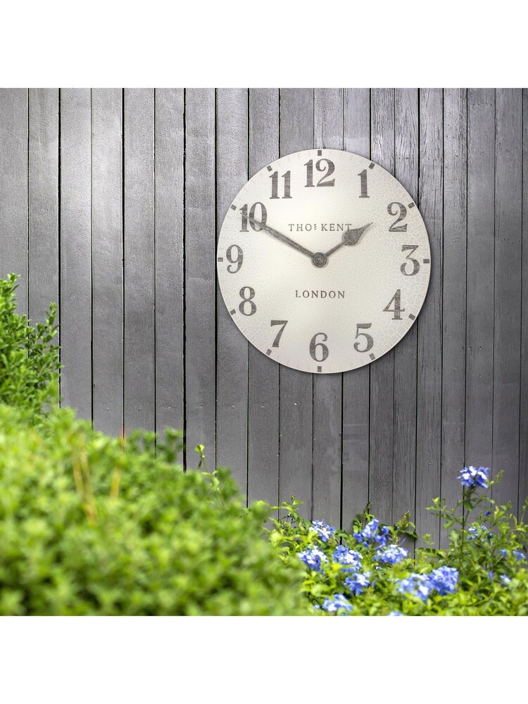 Thomas Kent Clocks Natural 20" Outdoor Arabic Wall Clock - Image 1 of 3