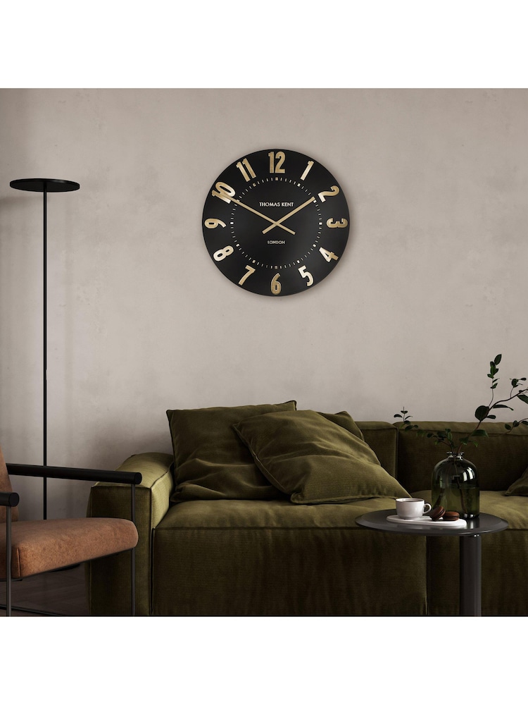 Thomas Kent Clocks Black 20" Mulberry Wall Clock - Image 1 of 3