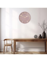 Thomas Kent Clocks Pink 20" Arabic Wall Clock - Image 1 of 3