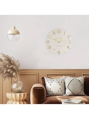 Thomas Kent Clocks Light Brown 12" Arabic Wall Clock - Image 1 of 2