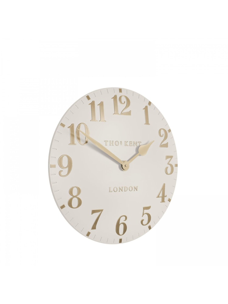 Thomas Kent Clocks Light Brown 12" Arabic Wall Clock - Image 2 of 2