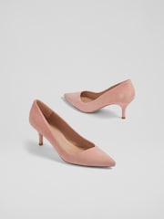 rožnata - LK Bennett Farah Suede Asymmetric čevelj ali škorenj z visoko, ozko peto, ukrivljeno pod čevelj Courts - Slika 3 iz 4