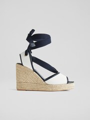LK Bennett Natural Chiara Tie Detail Espadrilles - Image 1 of 1