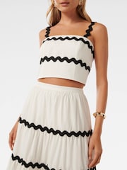 Forever New White Lissy Ric Rac Maxi Skirt - Image 2 of 5
