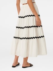 Forever New White Lissy Ric Rac Maxi Skirt - Image 4 of 5
