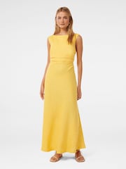 Forever New Yellow Pure Linen Tania Dress - Image 1 of 4