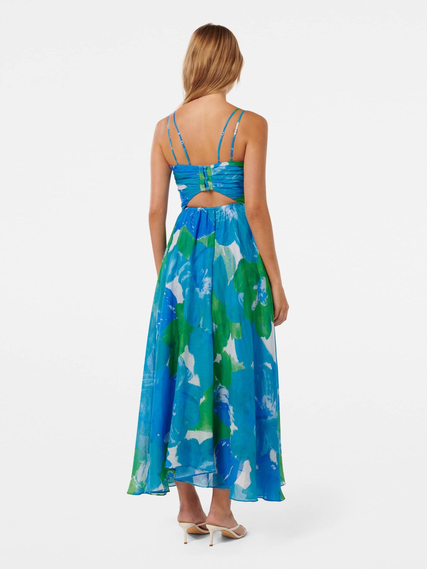 Strappy ruched dress cheap