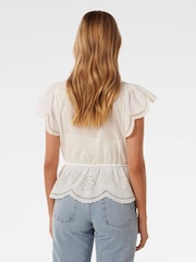 Forever New White Emmy Embroidered Blouse - Image 4 of 5