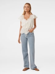 Forever New White Emmy Embroidered Blouse - Image 5 of 5