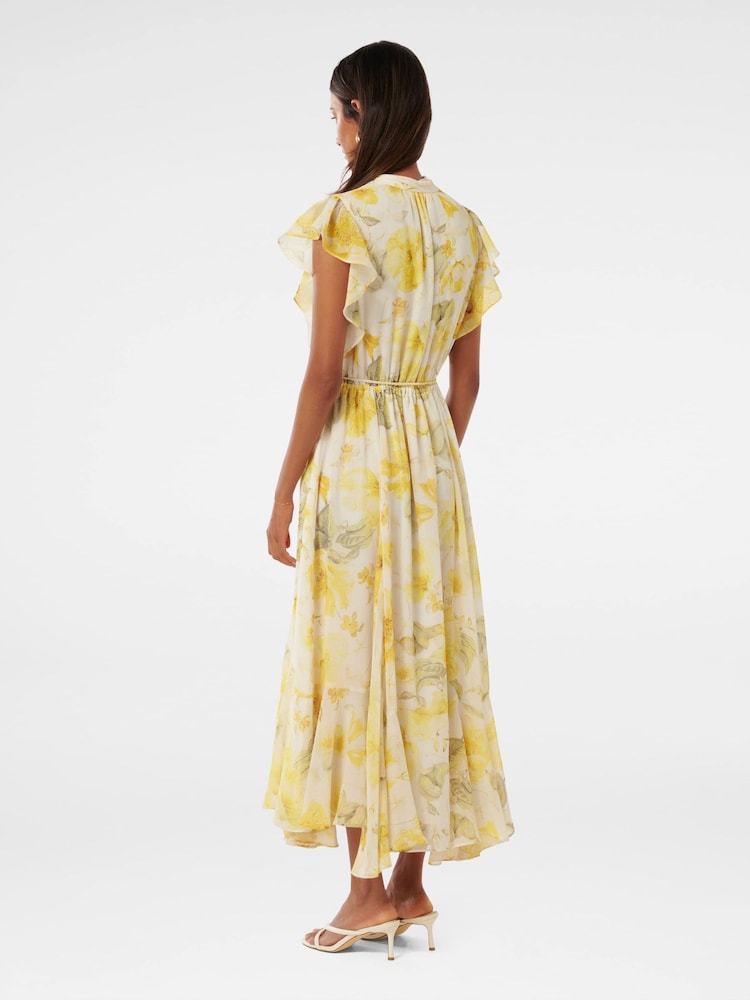 Forever New Maxine Petite Ruffle Sleeves Midi Dress - Bild 4 von 4