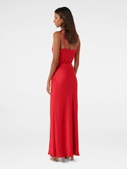 Forever New Red Lucy Petite Satin Cowl Maxi Dress - Image 4 of 4