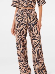 Forever New Blue Pure 100% Linen Livy Straight Leg Pants - Image 1 of 5