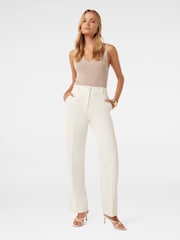 Forever New White Dominique Straight Leg Pants - Image 5 of 5