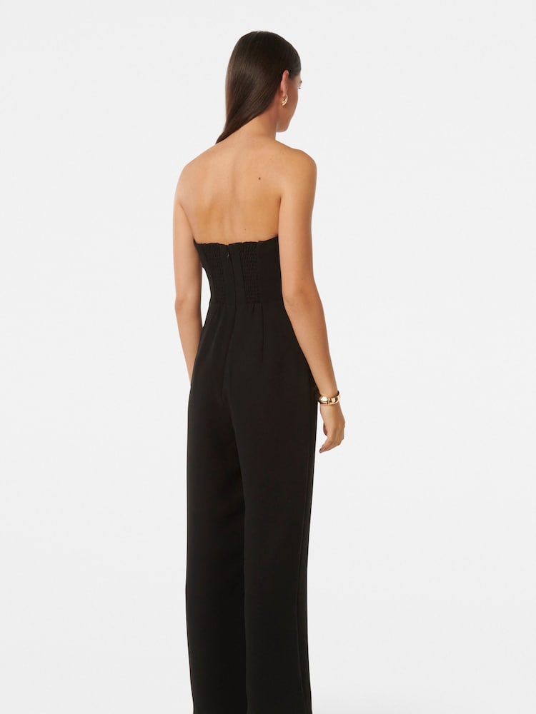 Forever New Black Vicky Strapless Bow Jumpsuit - Image 4 of 4