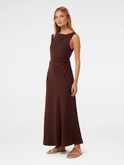 Forever New Brown Pure Linen Tania Dress - Image 3 of 4