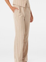 Forever New Natural Linen Blend Lori Wide Leg Pants - Image 3 of 5