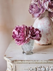 Shabby Chic by Rachel Ashwell® Pale Pink Vintage Roses In Glass Vase - Image 2 of 5