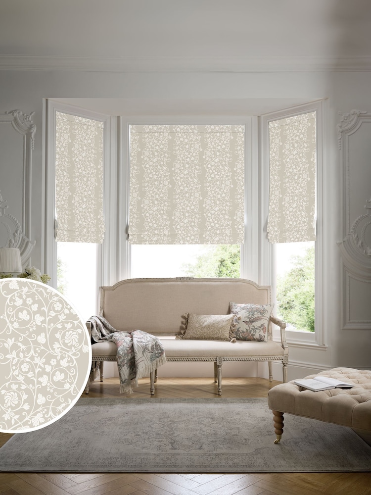 Historic Royal Palaces Natural Tudor Trail Made To Measure Roman Blinds - Image 1 of 7 Historic Royal Palaces Natural Tudor Trail Made To Measure Roman Blinds - Image 1 of 7