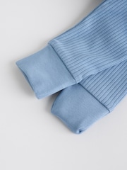 Blue Baby Two Way Zip Footless 100% Cotton Sleepsuits 3 Pack (0mths-3yrs) - Image 14 of 14