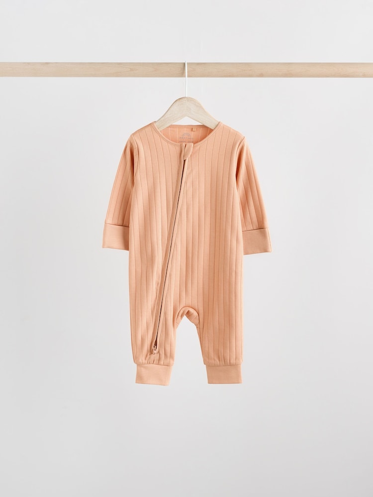Vert/orange - Lot de 3 dors-bien côtelés sans pieds pour bébé (0mois3ans) - Image 4 of 12