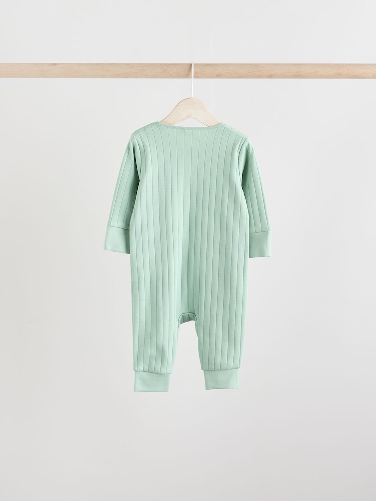 Vert/orange - Lot de 3 dors-bien côtelés sans pieds pour bébé (0mois3ans) - Image 6 of 12
