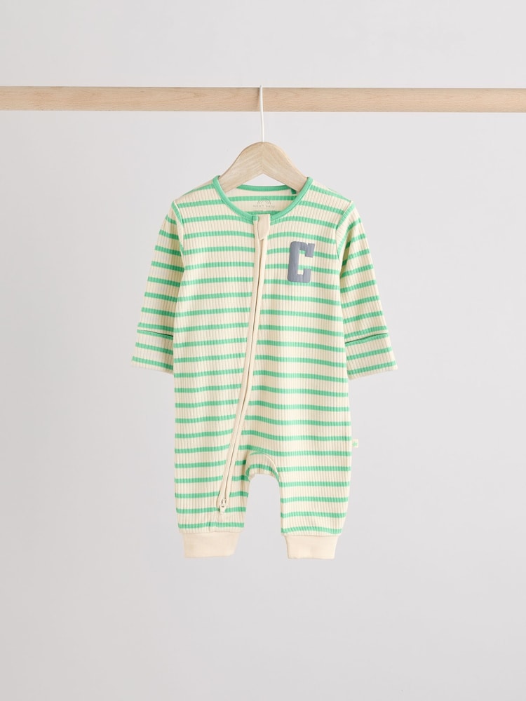 Milk Club Neutral Baby Two Way Zip Footless 100% Cotton Sleepsuits 3 Pack (0mths-3yrs) - Image 4 of 15