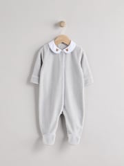 Blue Baby Teddy Bear Textured Sleepsuit (0mths-3yrs) - Image 1 of 7