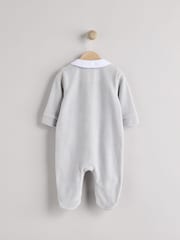 Blue Baby Teddy Bear Textured Sleepsuit (0mths-3yrs) - Image 2 of 7