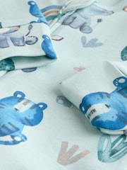 Синий - Two Way Zip Baby Sleepsuits 3 Pack (0mths-2yrs) - Изображение 11 11