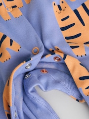 Blue/Green Baby Footless Sleepsuits 3 Pack (0mths-3yrs) - Image 10 of 13