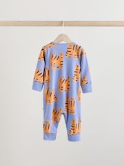 Blue/Green Baby Footless Sleepsuits 3 Pack (0mths-3yrs) - Image 4 of 13