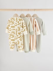 Green Abstract Baby Footless Sleepsuits 4 Pack (0mths-3yrs) - Image 2 of 14