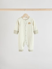 Green Abstract Baby Footless Sleepsuits 4 Pack (0mths-3yrs) - Image 5 of 14