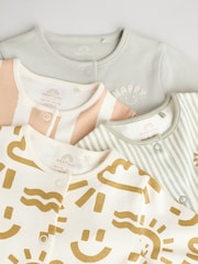 Green Abstract Baby Footless Sleepsuits 4 Pack (0mths-3yrs) - Image 9 of 14