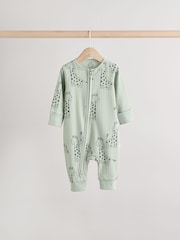 Minerals Baby Animal Print Two Way Zip Footless Sleepsuits 5 Pack (0mths-3yrs) - Image 6 of 14