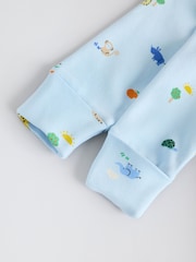 Blue Baby Embroidered Sleepsuits 3 Pack - Image 10 of 14