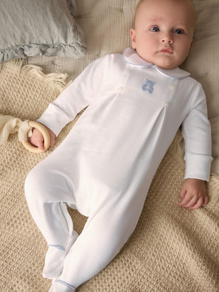 White Bear Baby Occasion Sleepsuit (0mths-2yrs) - Image 1 of 13