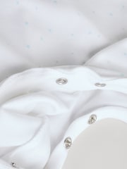 Blue/White Baby Embroidered Sleepsuits 3 Pack (0-2yrs) - Image 11 of 13
