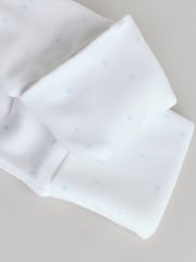 Blue/White Baby Embroidered Sleepsuits 3 Pack (0-2yrs) - Image 12 of 13
