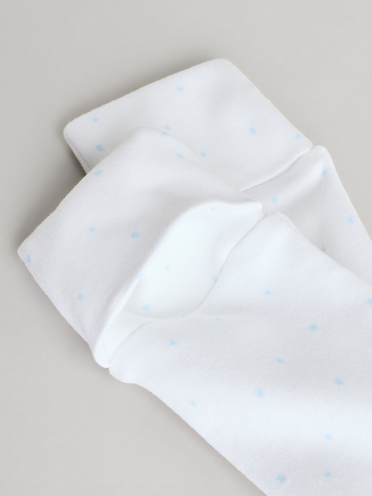 Blue/White Baby Embroidered Sleepsuits 3 Pack (0-2yrs) - Image 13 of 13