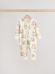 Blue Baby Transport Two Way Zip Footless Sleepsuits 4 Pack (0mths-3yrs) - Image 5 of 13
