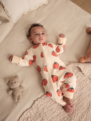 Bright Veg Baby Two Way Zip Footless Sleepsuits 3 Pack (0mths-3yrs) - Image 13 of 15