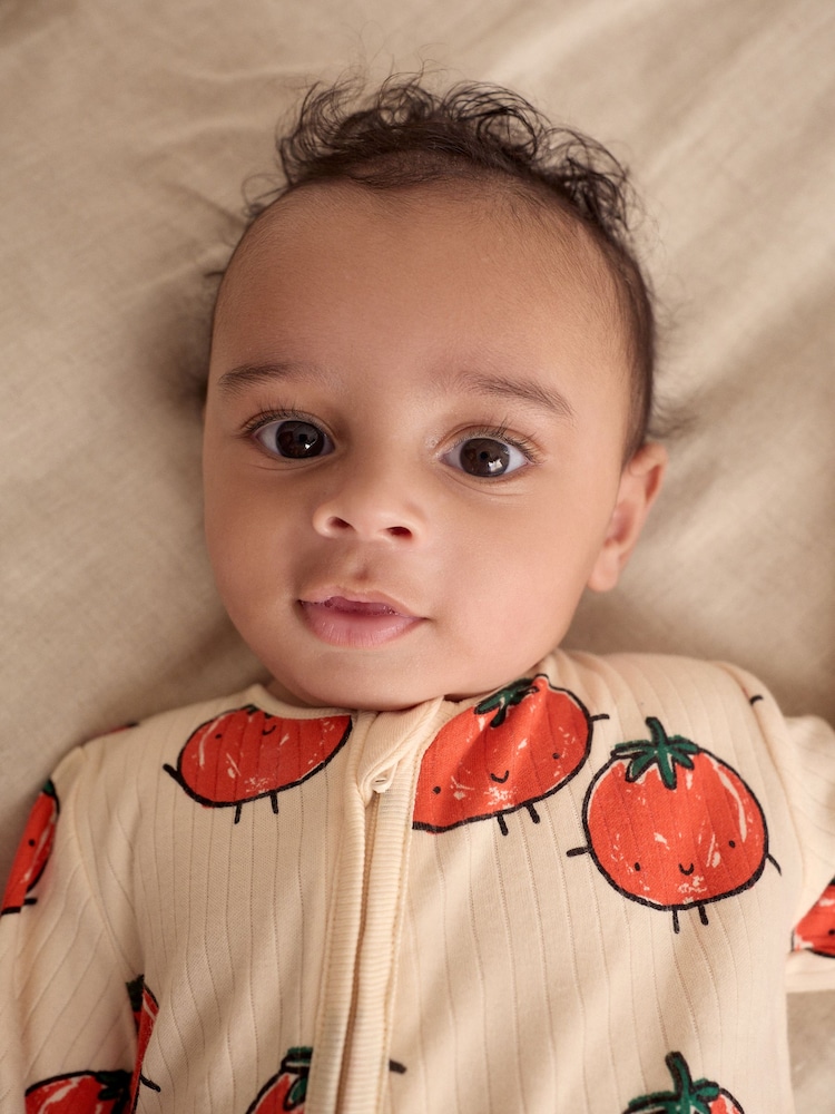 Bright Veg - Dojenček Two Way Zip brez stopal 100% Cotton Sleepsuits 3 Paket (0mesec-3leto) - Slika 15 iz 15 Bright Veg - Dojenček Two Way Zip brez stopal 100% Cotton Sleepsuits 3 Paket (0mesec-3leto) - Slika 15 iz 15