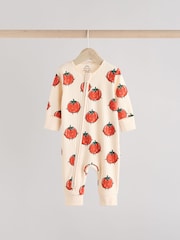 Bright Veg Baby Two Way Zip Footless Sleepsuits 3 Pack (0mths-3yrs) - Image 3 of 15