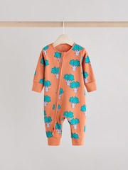 Bright Veg Baby Two Way Zip Footless Sleepsuits 3 Pack (0mths-3yrs) - Image 5 of 15