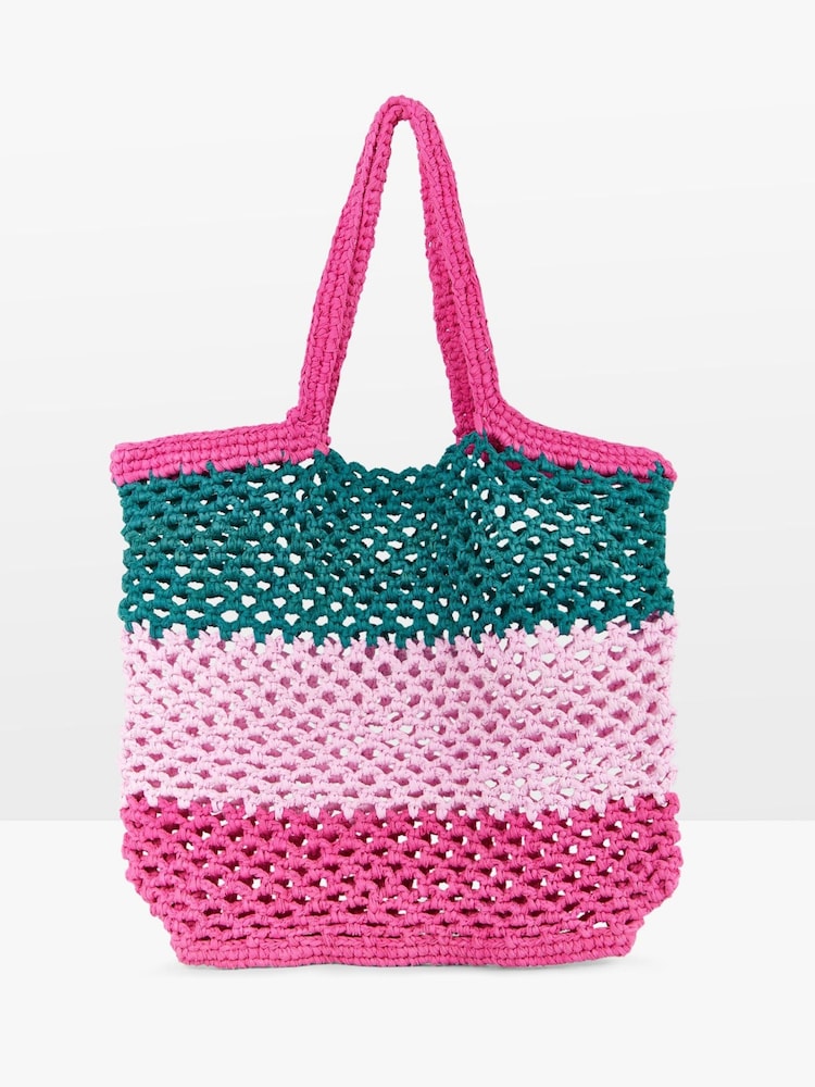 Hush Pink Newport Woven Tote Bag - Image 1 of 3