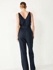 Hush Blue Kara Wrap Jumpsuit - Image 2 of 4